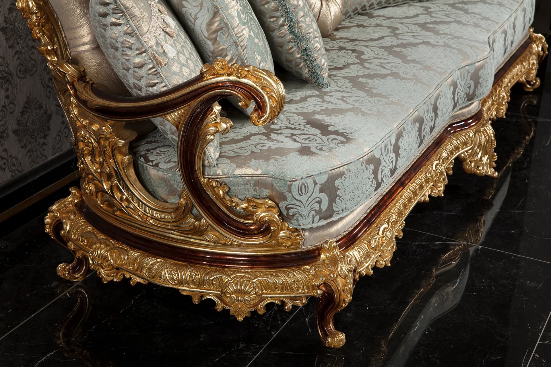 Payitaht Walnut Sofa Set 8
